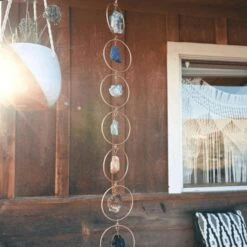 7 Chakras Steine Wand Dekoration Hänger -Herz Schmuck Geschaft 7 Chakras Edelsteine Kraftsteine Steine Chakra Farben Wanddekoration Deko Zuhause Aufhaengen Dekoration Boho Home Bohemian Hippie Spiritual JustStyle Schweiz3