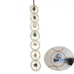 7 Chakras Steine Wand Dekoration Hänger -Herz Schmuck Geschaft 7 Chakras Edelsteine Kraftsteine Steine Chakra Farben Wanddekoration Deko Zuhause Aufhaengen Dekoration Boho Home Bohemian Hippie Spiritual JustStyle Schweiz4