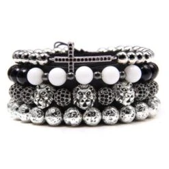 Männer Armbänder Silver Lion Cruz