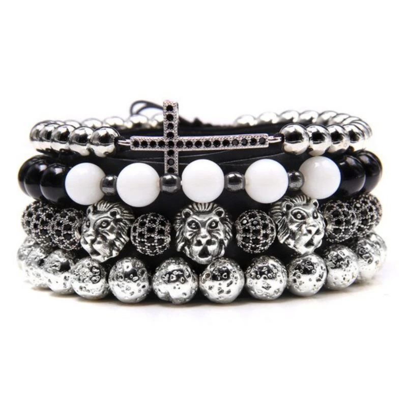 Männer Armbänder Silver Lion Cruz