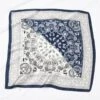 Bandana Classic Catalya -Herz Schmuck Geschaft Bandana Tuch Foulard Halstuch Kopftuch Haarband Quadratisch Satin Seide Paisley Klassisch Classic weiss blau Catalya 1 352062