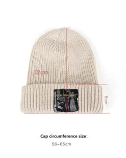 Beanie Mütze Identity -Herz Schmuck Geschaft Beanies Muetzen Beanie Unisex Damen Herren Wintermuetze oversized Kopfbedeckung gerippter Beanie New Identy beige groesse 1 555903