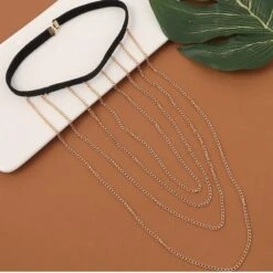 Beinkette Bonja 10 Beinkette Bonja -Herz Schmuck Geschaft Beinkette Modeschmuck Beine Oberschenkel Ketten Gummiband Bonja gold 2 305564