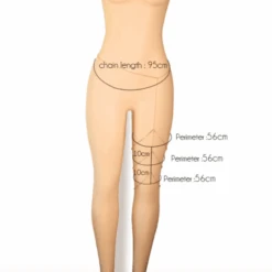 Beinkette Purpurina -Herz Schmuck Geschaft Beinkette Schmuck Accessoires Kette Glitzer Damen Glitzerkette Purpurina gold 2 858658