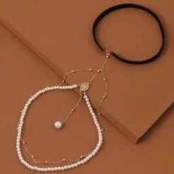 Perlen Beinkette Ayanna -Herz Schmuck Geschaft Beinketten Schmuck Accessoires Schweiz Boho Hippie Bohemian Beinschmuck Oberschenkel Ketten Perlen Ayanna gold 3 775819