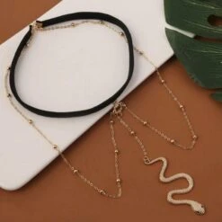 Beinkette Serpiente -Herz Schmuck Geschaft Beinketten Schmuck Accessoires Schweiz Boho Hippie Bohemian Beinschmuck Oberschenkel Ketten Schlange gold Serpiente 4 978850