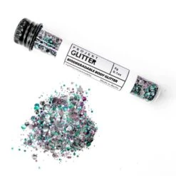 Bio Vegan Glitzer Mix Wassermann -Herz Schmuck Geschaft Bio Glitzer Loses Glitzer Biodegradable Body Face Glitter Festival Accessoires Schweiz gemischt blau rosa violett lila Wassermann 2