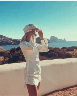 Bluse Kleid Allegra -Herz Schmuck Geschaft Blusenkleid Lange Bluse Damen Kleid Damen Taillierte Allegra weiss 7 862356