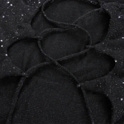 Body Shiny -Herz Schmuck Geschaft Bodysuit Body Einteiler Festivalstyle schwarz glitzer Shiny 4 546699