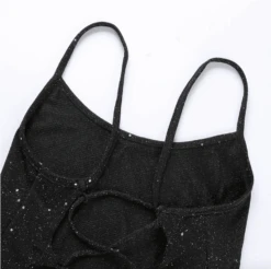 Body Shiny -Herz Schmuck Geschaft Bodysuit Body Einteiler Festivalstyle schwarz glitzer Shiny 7 698917