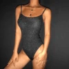 Body Shiny -Herz Schmuck Geschaft Bodysuit Body Einteiler Festivalstyle schwarz glitzer Shiny 9 781205