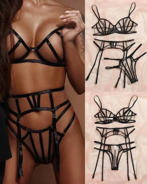 Bondage Style Dessous Set Luana 4 Bondage Style Dessous Set Luana – Bild 2