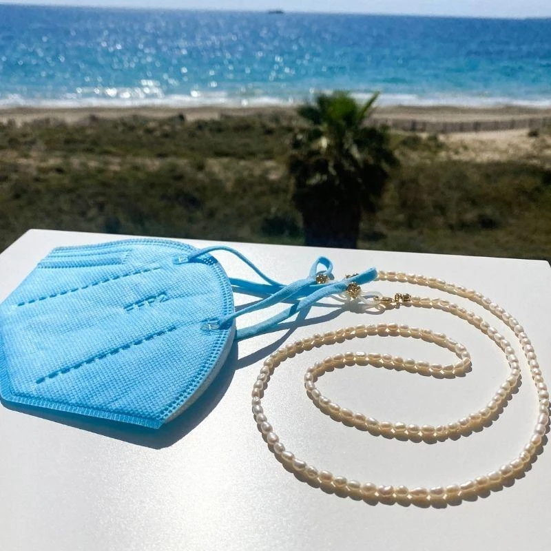 Brillenkette & Maskenkette Real Pearls – Bild 4