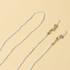 Brillenkette & Maskenkette Real Pearls -Herz Schmuck Geschaft Brillenkette Maskenkette Perlenkette Echte Perlen 24k gold Schmuck Accesoires Sonnenbrillenkette Real Pearls 6 480051