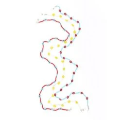 Brillenketten Flower Power -Herz Schmuck Geschaft Brillenketten Maskenkette Sonnenbrillenkette Perlenkette Blumenkette Blumen Farbig Modeschmuck Flower Power farbig alle 1 103442