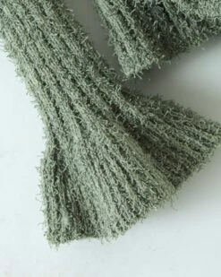 Cardigan Gloria -Herz Schmuck Geschaft Cardigan Strickjacke Kragen Ruffle Effekt langarm Fluffy Eleganter Damen Fashion Cardigan Gloria gruen 4