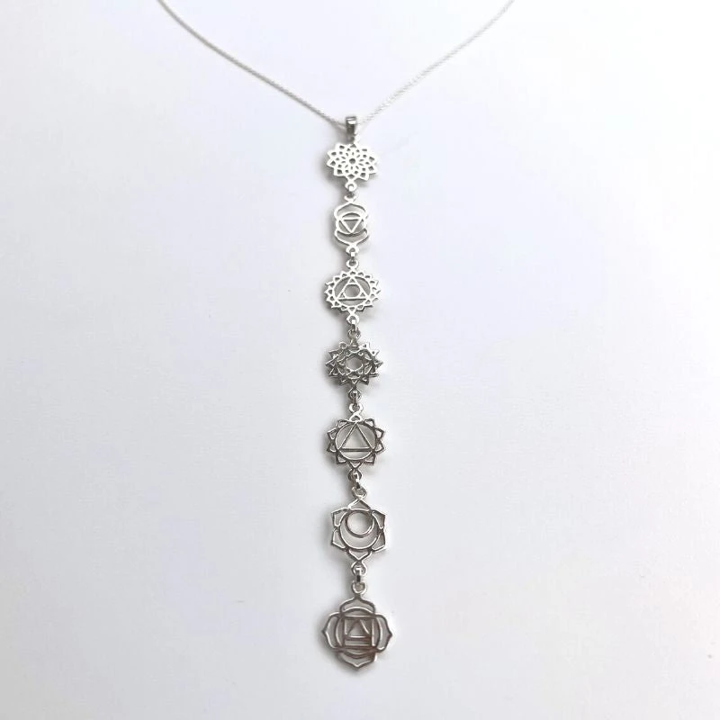 Chakra Kette - Sterling Silber 925 – Bild 4