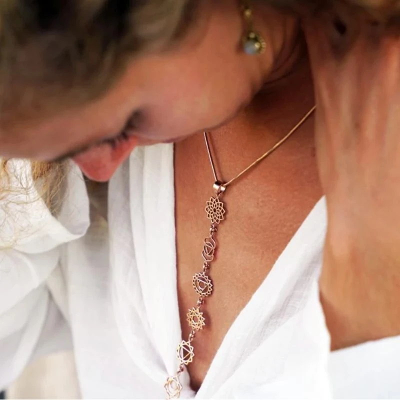 Chakra Kette - Sterling Silber 925 – Bild 9