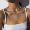 Choker Schmetterlinge 1 Choker Schmetterlinge -Herz Schmuck Geschaft Choker Halskette Damen Schmuck Accessoires Leichtmetal Schmetterlinge silber 2 924693