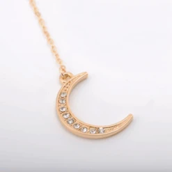 Choker Moonlight -Herz Schmuck Geschaft Choker Halskette Reifen Halsreifen Schmuck Bohemian Mond gold Moonlight 4 253021