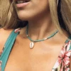 Choker Maui -Herz Schmuck Geschaft Choker Halskette Schmuck Accessoires Bohemian Strand Muscheln gold weiss Maui grun 5