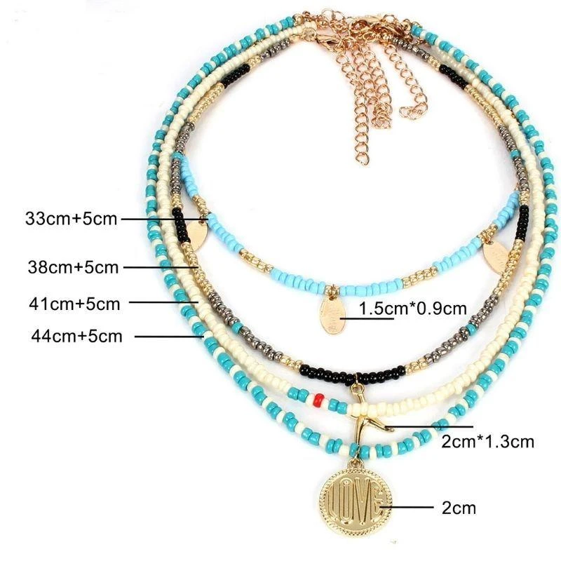 Halsketten Choker Set Starfish Love – Bild 2