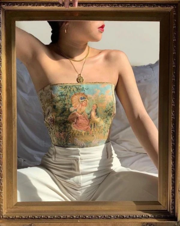 Vintage Crop Top La Historia – Bild 3