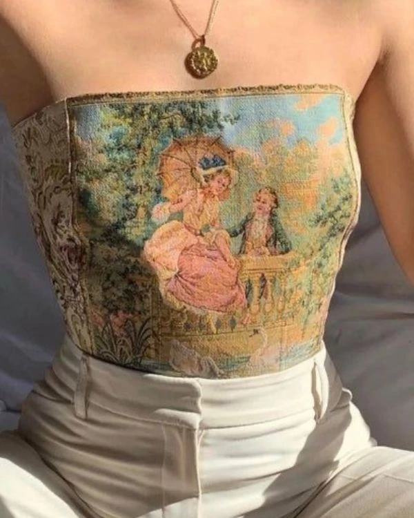 Vintage Crop Top La Historia