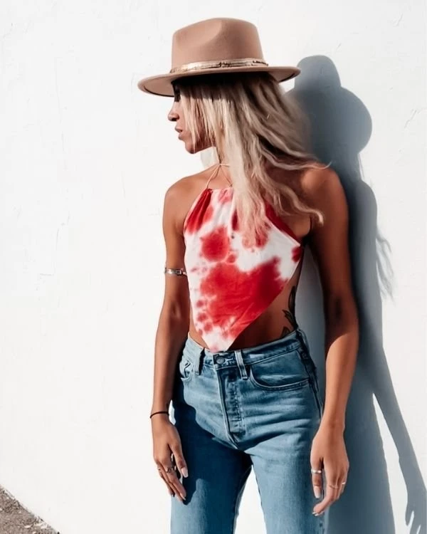 Batik Crop Top Cadiz – Bild 4