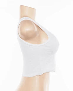 Crop Top Butterfly -Herz Schmuck Geschaft Crop Top Tank Top Damen weiss Schmetterling Butterfly 7 505980