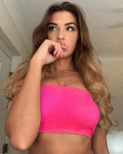 Bandeau Top Jana -Herz Schmuck Geschaft Crop Top Tanktop Bandeau Top Jana pink 1 335591