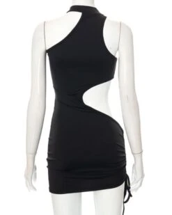 Hollow Cut-Out Kleid Kikka -Herz Schmuck Geschaft Cut Out Kleid Minikleid Hollow Party Club Festival Fashion Damen Kleider sexy kurz schwarz Kikka 4