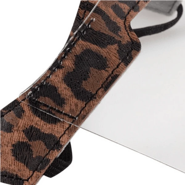 Face Shield | Gesichtsschild Brown Leopard – Bild 3