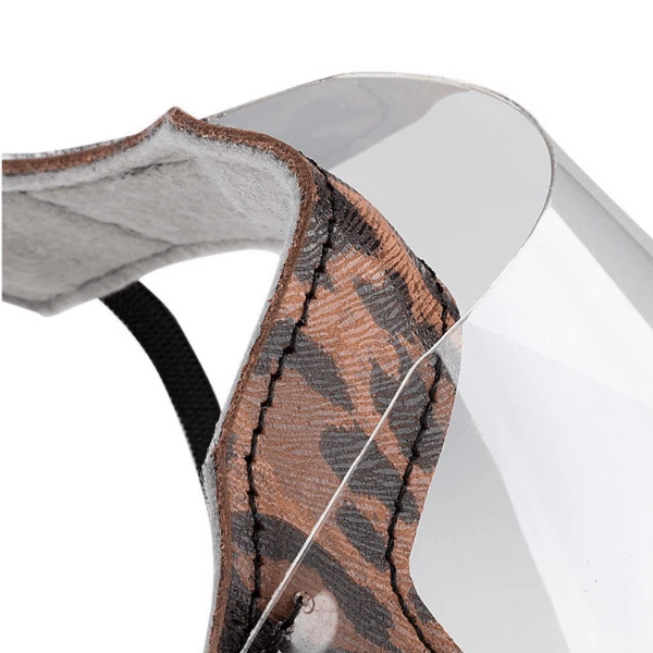 Face Shield | Gesichtsschild Brown Leopard – Bild 5