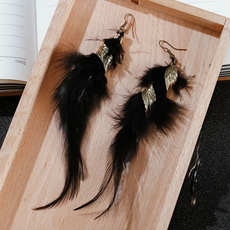 Federschmuck Ohrringe Alvar – Bild 3