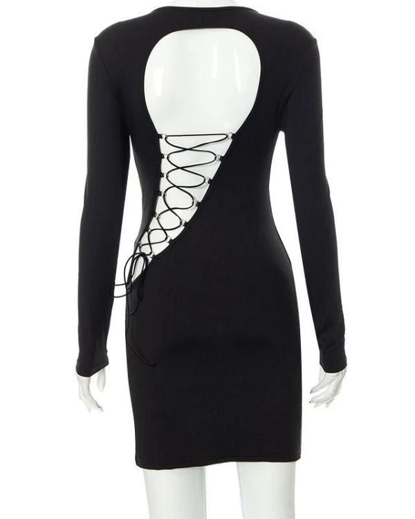 Mini Kleid Schnürung Daria – Bild 6