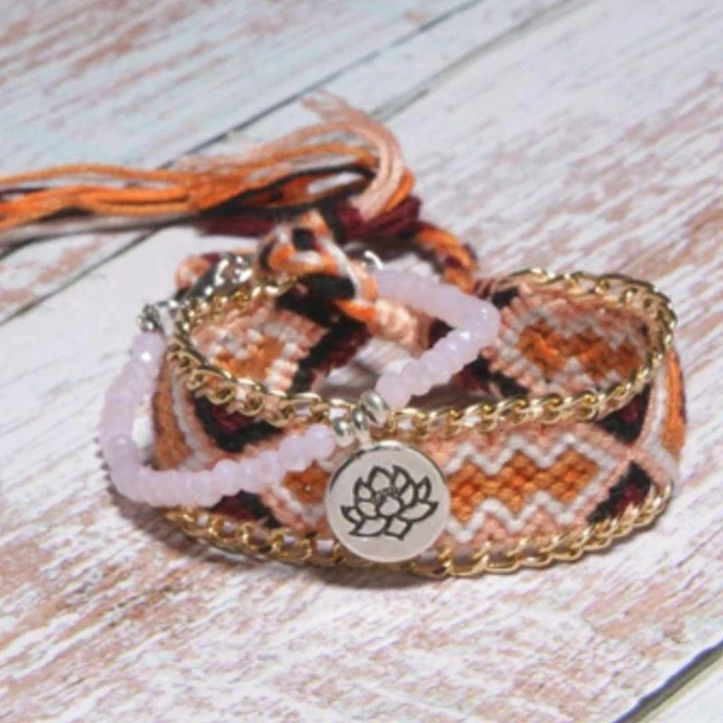 Geknöpfte Fusskette Boho Island – Bild 3