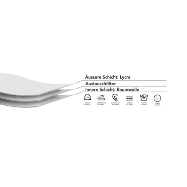 Maske Aus Stoff Maharaja 4 Maske Aus Stoff Maharaja – Bild 2