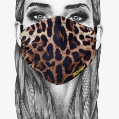 Maske Aus Stoff Leopard -Herz Schmuck Geschaft Gesichtsmakse Hygienemaske Mundschutz Maske Baumwolle Schweiz Leopard 1 279011