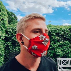 Unisex Gesichtsmaske Swiss -Herz Schmuck Geschaft Gesichtsmaske Stoffmaske Hygienemaske Covid19 Schweiz Edelweiss Swiss Remo 2