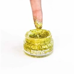 Glitzer Gel Silber & Gold -Herz Schmuck Geschaft Glitter Gel Glitzer Glitzergel Gesicht Korper Haare Biodegradable gold 3