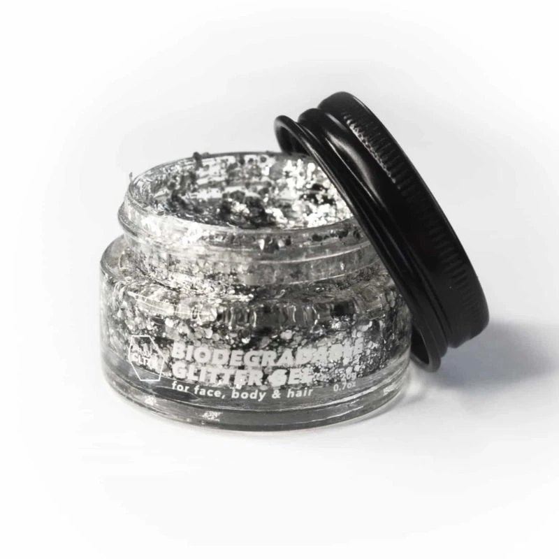 Glitzer Gel Silber & Gold – Bild 2