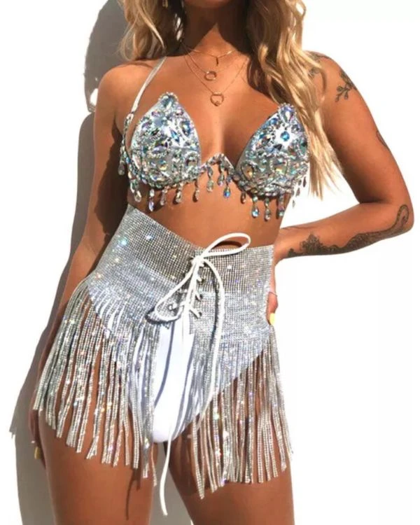 High-Waisted Glitzer Rock Shiny 3 High-Waisted Glitzer Rock Shiny