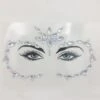 Glitzer Zum Aufkleben Henny -Herz Schmuck Geschaft Glitzersteine Aufkleben Klebende Steine Strasssteine Glitzer Makeup Gesicht Koerper Face Glitter Gems Festival Party silber Henny 1