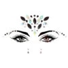 Make-Up Strasssteine Amelie -Herz Schmuck Geschaft Glitzersteine Aufkleben Klebende Steine Strasssteine Glitzer Makeup Gesicht Koerper Face Glitter Gems Festival Party silber schwarz Amelie 1
