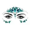 Farbige Glitzersteine Make-Up Josephine -Herz Schmuck Geschaft Glitzersteine Aufkleben Klebende Steine Strasssteine Glitzer Makeup Gesicht Koerper Face Glitter Gems Festival Party tuerkis gruen silber Josephine 1