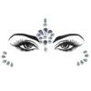 Glitzer Kristallsteine Make-Up Fiona -Herz Schmuck Geschaft Glitzersteine Glitzer Gesicht Make Up Aufkleben Sticker Gems Steine Augen Stirn silber Fiona 1