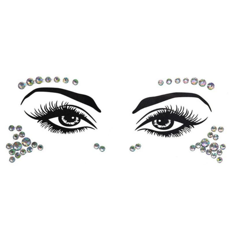 Augen Glitzer Sticker Sema