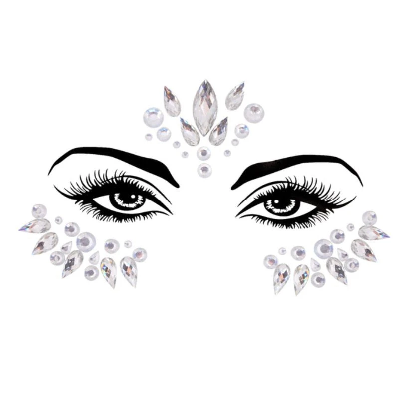 Glitzer Steine Make-Up Festival Sophia