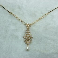 Haar Schmuck Perla Reina 8 Haar Schmuck Perla Reina -Herz Schmuck Geschaft Haarschmuck kopfschmuck perlen schmuck haare kopf klammer vorderkopf perla reina gold weiss 3